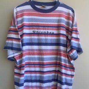 Vintage striped union bay t shirt
